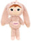 Elefantasie Stoffpuppe Hasenmädchen mit Namen personalisiert Rosa 50 cm