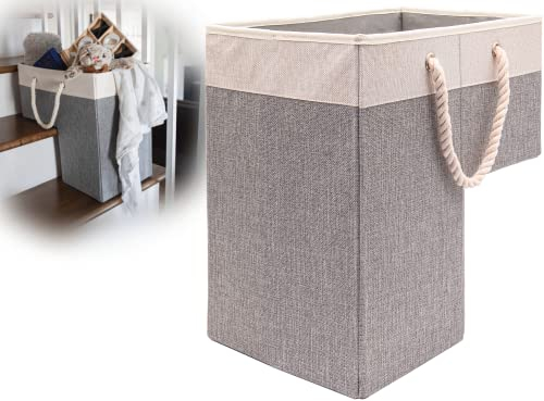 STRIKING LIFESTYLE Treppenkorb, 40,6 x 40,6 x 25,4 cm, Korb für Treppen mit 3 faltbaren Abschnitten, langlebige Baumwolle, zusammenklappbare Aufbewahrungskörbe, Treppenaufbewahrungs-Organizer
