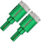 KURSTOL Forets Diamant Boîte - 2pcs 25MM Trepan Carrelage Diamant Tige Triangle Scie Cloche Diamant pour Perçage à sec en Porcelaine Carrelage Granit Marbre