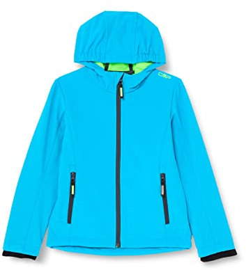 CMP Mädchen Softshelljacke Für Kinder KID G JACKET FIX HOOD, Türkis, 140 EU