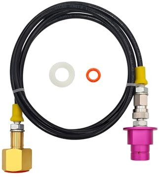 Soda Terra Machine Co2 Adapter Quick Connector Adapter Plastic Hose Compatible with Terra DUO Art Gaia Series (60inch)