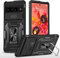ATISIJIE Cover per Google Pixel 7 Pro Case, [protezione fotocamera Slide] Anti Graffio Custodia 360°Rotante Metallo Anello Supporto Antiurto Militare per Google Pixel 7 Pro Nero