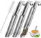 3-in-1 Tee-Ei aus Edelstahl Set - Stick Pipe Infuser mit Bürste und Haken für lose Teeblätter