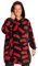 Stranger Things Felpa Donna - Felpa Coperta con Cappuccio Felpe Oversize Pile Taglia Unica per Ragazze - Blanket Hoodie Official (Nero/Rosso)