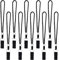 GORGECRAFT Lot de 20 Sangles de Poignet pour Canne de Marche 25Cm Bracelet pour Canne De Marche Bracelet pour Canne De Marche, Boucle de Poignet Noire pour Béquilles, Bâtons de Randonnée