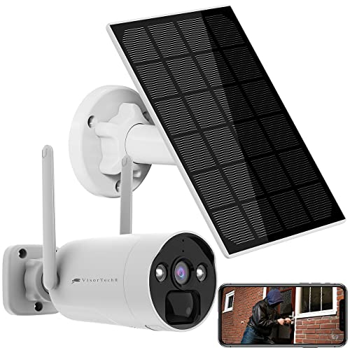 VisorTech Kamera Funk Überwachung: 2K-Funk-Kamera für Rekorder DSC-500.nvr, Solarpanel(Versandrückläufer) (Solar-Überwachungskamera mit Funk, Überwachungskamera Outdoor)