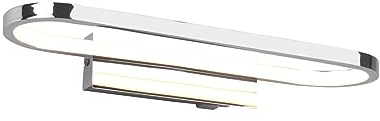 Trio Leuchten LED Badezimmer Wandleuchte Gianni 283770106, Metall Chrom, inkl. 17 Watt LED