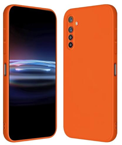RankOne Funda para Realme XT/Realme X2 (6.4 Inches) Carcasa de Silicona de TPU Suave - Naranja