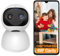 Jiltlu Telecamera WiFi Interno 2K 4MP 360 Gradi Doppia Lente Videocamera Sorveglianza 2.4G con Tracciamento del Movimento con Sirena,con Rilevamento Umano,Audio Bidirezionale-KW001