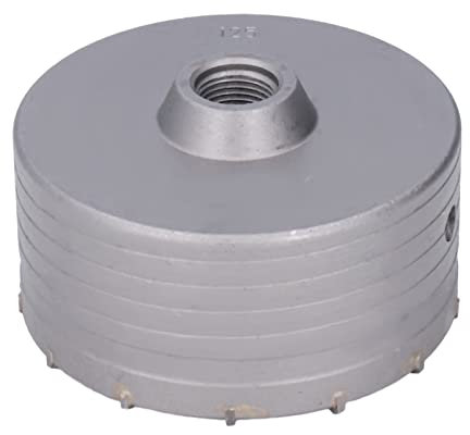 Sierra De Corona Para Hormigón De 125 Mm, Sierra De Corona Para Pared Con Martillo Eléctrico, Abridor De Agujeros De Carburo De Alta Dureza De 125 Mm Para Hormigón Para Mampostería, Pared De Cemento,