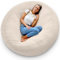 Aiire Riesen Sitzsack Kaninchenfell 150 cm - Bean Bag Chair XXL Flauschig mit Füllung für Deko, Jungen und Kinder - Bodenkissen Grob, Chill Sessel für Kuschelecke – Relaxo Sitzsäcke Erwachsene Grau