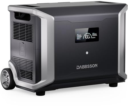 Dabbsson DBS5300B Erweiterungsakku 5330Wh, Zusatzbatterie Kompatibel mit DBS3500, kann auf 8750Wh, 10470Wh oder 28140Wh erweitert Werden, für Camping, Reisen, Wohnmobil, Notfall, Stromausfälle