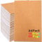 PLMMOUT 24 Stück Notizbuch A5, 21x14cm Kraftpapier-Notizbücher, Blanko Notizbücher, A5 Kraft Notizbücher Notebook für Studenten Reisende Büro Schule Doodling Memos Schreiben,60 Seiten 30 Blatt
