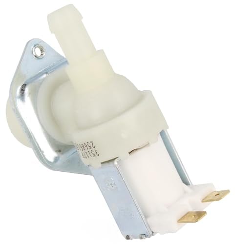 Électrovanne 1 voie 90° pour lave-linge, pièce de rechange compatible avec les références 25686057-481928128225 - 481981729014-481981729021 - 481981729326-55X8392