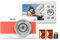 Andoer Fotocamera digitale 1080P, videocamera, videocamera, 56 MP, schermo IPS da 2,88 pollici, zoom digitale 8x, messa a fuoco automatica, anti-shake, con scheda di memoria da 32 GB, 2 batterie per