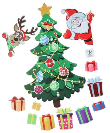 MAGICLULU Christmas Fridge Magnets Stickers Christmas Fridge Magnetic Stickers Santa Claus Xmas Tree Refrigerator Decals