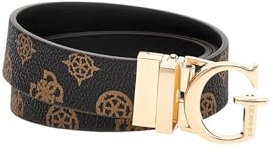 Cinta donna Guess Erica logo adjustable/ reversible belt mocha logo C25GU26 BW9171P4430 L