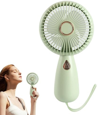 Ventilador de mano | Ventilador de mano recargable | Ventilador portátil con luz colorida, ventilador de mano pequeño, ventilador personal recargable por USB para exteriores e interiores