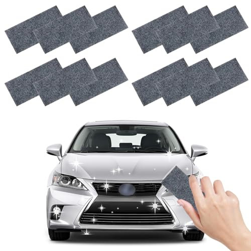 Nano Sparkle Tuch,Auto Kratzer Original Nanosparkle Tuch,für Reparatur von leichten Kratzfarben, Farbreste, Wirbel, Wasserflecken, Oberflächenpolieren (12 Stück)