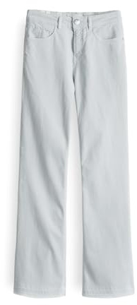 OPUS PANTS Damen Flared | Melly Bright Flared Jeans Mid Rise aus stretchigem Tencel Mix Oxford Blue, 34 L28
