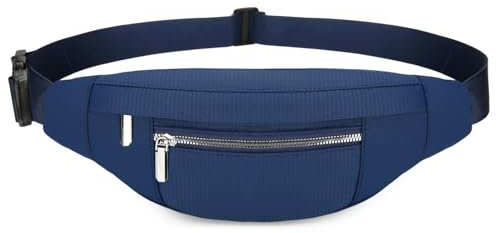 Bauchtasche Hüfttasche für Damen und Herren, Rucksack Brusttasche wasserdicht verstellbar für Radfahren Fitnessstudio Spaziergang Klettern Reisen Wandern Urlaub (Blau)