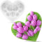 Herz Tulpe Silikonform Blumen Gießformen Silikon Tulips Floral Silikonformen Gießformen Blumen Kerzen Silikonformen Blumen Raysin Gießformen Tulip Flower Seifenformen Silikon Gießformen Resin Formen
