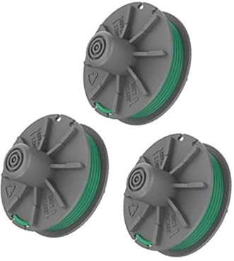 HUVNEXA Gardena Fadentrimmerspule, Austauschbare Spule, for Gardena 5309-20 Ersatz-Trimmerspule Turbotrimmer, Freischneider, 2 mm, 4,6 m Spulenfaden, for Rasentrimmer (3) Rasenmäherspule