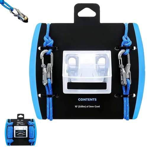 Praisety Rope Adjuster, Cord and Rope Tightening and Cinching Tool with Rollercam Technology, No More Knots: The Ultimate Outdoor Ropes Adjuster for Outdoor, Camping, And Boating(1pc)