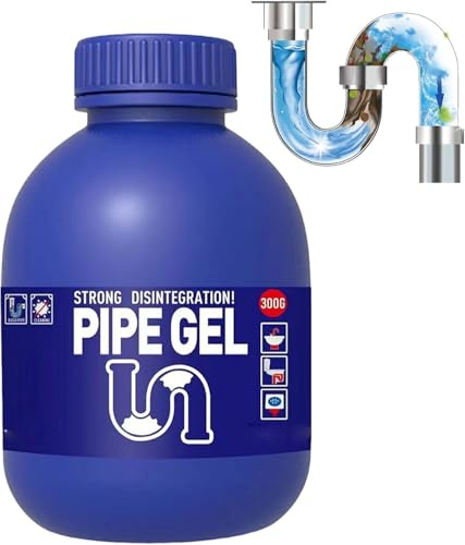 Strength Drain Cleaner, Drain Clog Remover & Cleaner, Sink Drainer and Pipe Cleaner, Powerful Hair, Grease & Soap Dissolver, for Bathroom, Kitchen, Shower, Sink & Toilet (1)