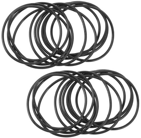 LABRIMP 50 Stück Silikon Jelly Armbänder Elastisch Hautfreundlich Flexibel für Handwerk DIY Wrist Charm Schwarz Einfache Stretch Wristbands für Party Events Geburtstage