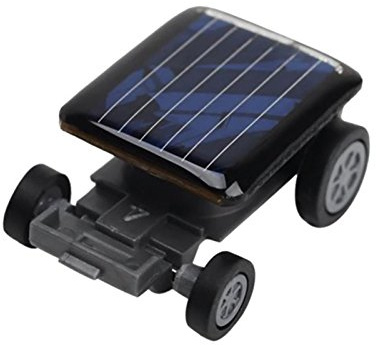 Uikdjgu Mini Voiture de Haute Qualite Jouet Solaire de Coureur de Voiture Gadget educatif pour Enfants Jouet d' Solaire de Noir