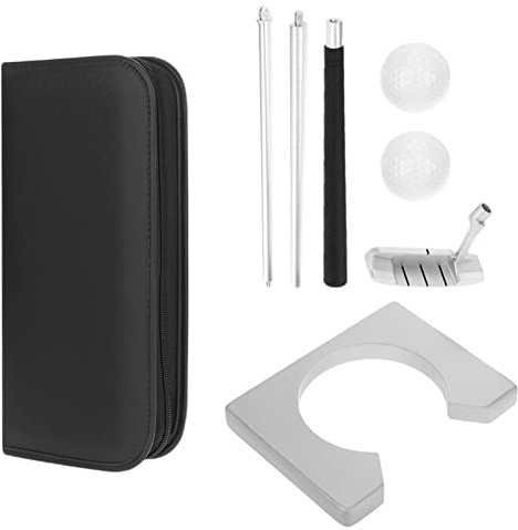 HERCHR Golf Putter 34,6 pouces Clubs de golf pour hommes femmes main droite Kit de putter de golf portable avec balles d'entraînement sac de transport utilisation intérieure et extérieure