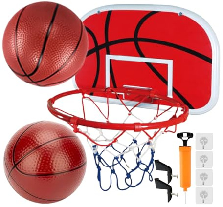 Fuuxtci Panier de Basket d'Intérieur | Sport de Coordination Œil-Main - Panier De Basket pour Et Adultes - pour Salon Chambre Appartement Garçons Adolescents et