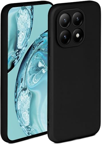 ONEFLOW Soft Case für Xiaomi 15T Hülle aus Silikon mit Kameraschutz, Silikonhülle mit erhöhtem Schutz fürs Display, Backcover Schutzhülle, weiche Handyhülle, Schwarz