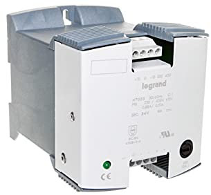 Legrand 047023 Alimentation Redressée Filtrée Monophasée Entrée 230V à 400V et Sortie 24V, 120W, 5A
