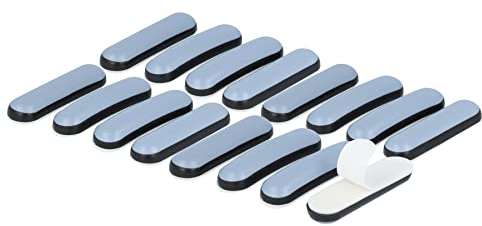 GLEITGUT 16 x Teflongleiter selbstklebend rechteckig 38 x 10 mm PTFE Möbelgleiter