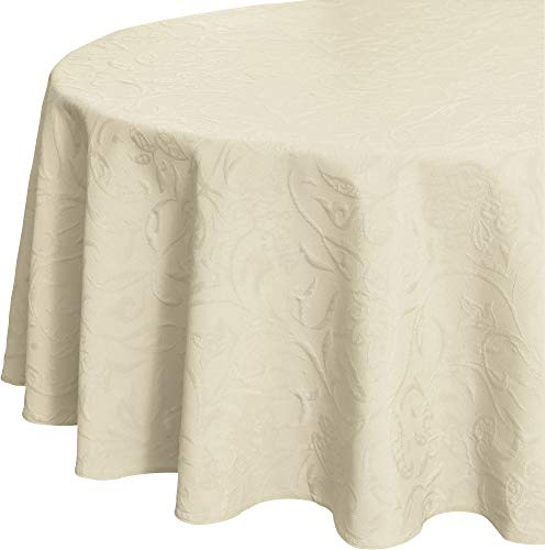 Pichler Tischdecke Cordoba bügelfrei Natur Größe oval: 160x220 cm
