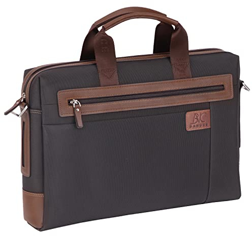 Banuce Oxford Nylon Wasserdicht Business Messenger Aktentasche für Herren Slim Shoulder Attache Case
