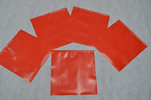 5 X Endfahne Schlussfahne Rot 30 x 30 cm Warnflagge überstehende Ladung Finne