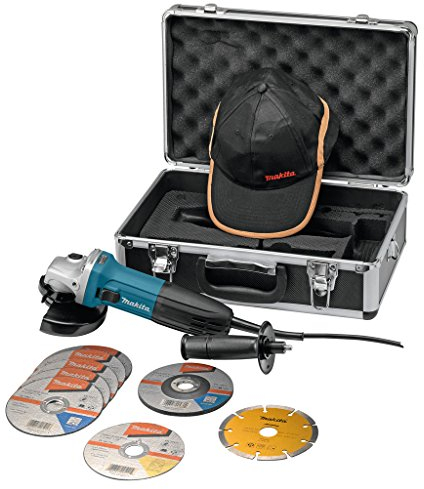Makita GA5030RSP2 Smerigliatrice angolare 125mm 720W + 7 dischi + case in alluminio