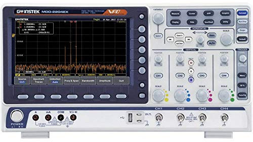 GW Instek MDO-2204EG Oszilloskop, gemischt, 4 Kanäle, 200 MHz