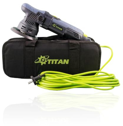 Exzenterpoliermaschine - Titan TDA09 - 9mm Hub - inklu. 125mm Polierteller & passender Transporttasche