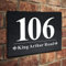 Natural Slate House Gate Sign Plaque Door Number Personalised Name UV Printed Hand Finished in UK(30x20cm RECTANGLE)
