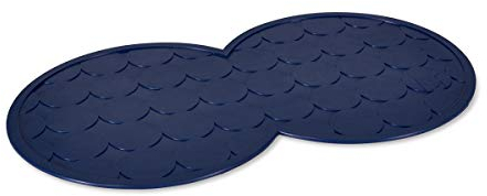 Petface Navy Rubber Placemat for Dogs & Cats (Pack of 1)