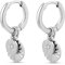 Guido Maria Kretschmer Damen-Creolen Guido Maria Kretschmer 925er Silber 2 Diamant One Size, Silber 32012788