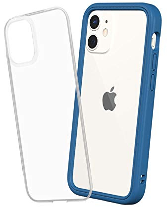 RHINOSHIELD Modular Case compatible with [iPhone 12 mini] | Mod NX - Customizable Shock Absorbent Heavy Duty Protective Cover - Navy Blue