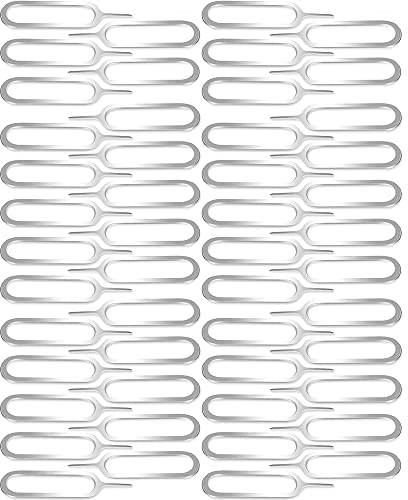 MMOBIEL 50 Piezas Herramienta de extracción de Tarjeta SIM Pin expulsor de SIM Compatible con Todos: iPhone, iPad Samsung, Xiaomi, OPPO, Huawei, OnePlus, tabletas, etc.