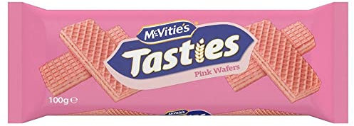 McVitie's Tasties Cialde Rosa 100g - Confezione da 12