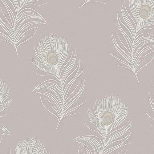 Holden Decor Opus Pavona Heather Wallpaper 36243 - Italian Peacock Feather Quill