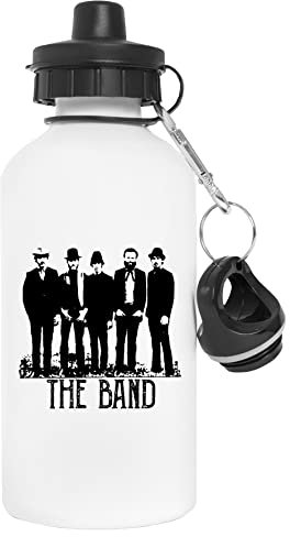 Gunmant The Band Vintage Wasserflasche Weiß Aluminium Wiederverwendbar Water Bottle White Reusable